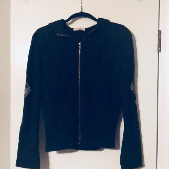 Mystree Adorable Women’s Embellished Zip Hoodie - Picture 5 of 7